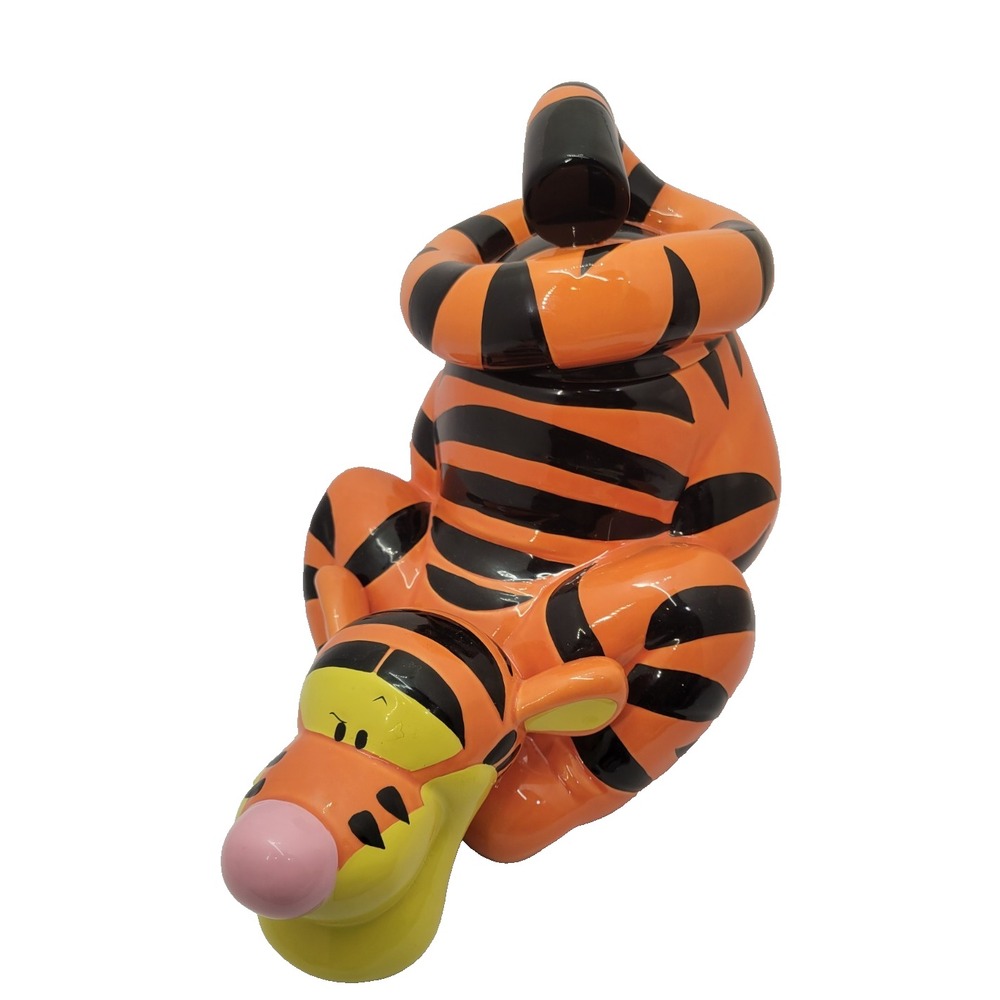 Disney Direct Tigger Cookie Jar Winnie Pooh Ceramic Figural Tail Lid Vintage